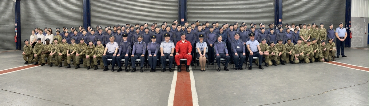 Air Cadets meet Red Arrows pilot in inspiring talk from 'Red 5'